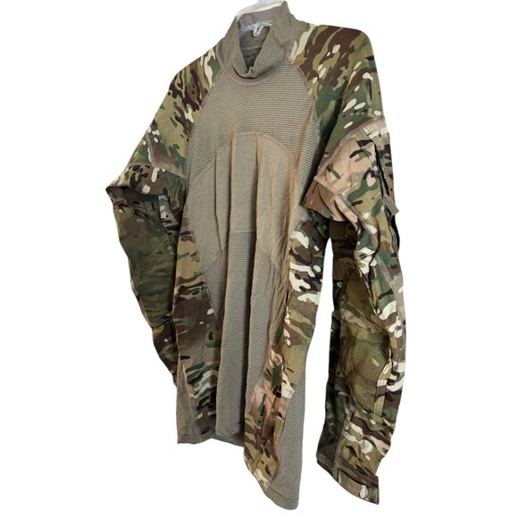 US Army Combat Shirt Camo USGI Military Flame Resistant FR Mens Size Medium - Picture 2 of 5